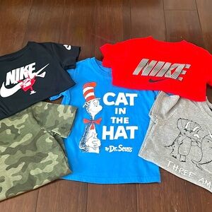 4T Tshirt Bundle, Nike Boys Shirts, Short Sleeve 4T Lot, Summer Shirts